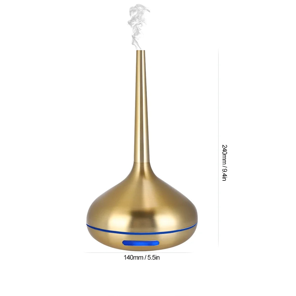 Portable Humidifier,Air Humidifier,120Ml Humidifier Aromatherapy Diffuser 7 Colors LED Night Light Air Humidifier Gold