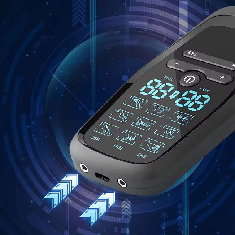 EMS Eletric Professional Muscle Stimulation USB Physiotherapy Tens Unit Machines Pulse Impulse Mini Full Body Massager 6 Modes