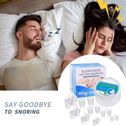 Anti Snoring Device to Stop Snoring Nose Clip for Easy Breathing Improvement Sleep Assistance Apnea 4Pc at Night